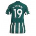 Tanie Strój piłkarski Manchester United Raphael Varane #19 Koszulka Wyjazdowej dla damskie 2023-24 Krótkie Rękawy